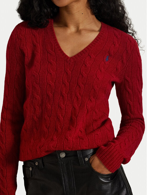 Polo Ralph Lauren Polo Ralph Lauren Pulover 211971866012 Roșu Slim Fit