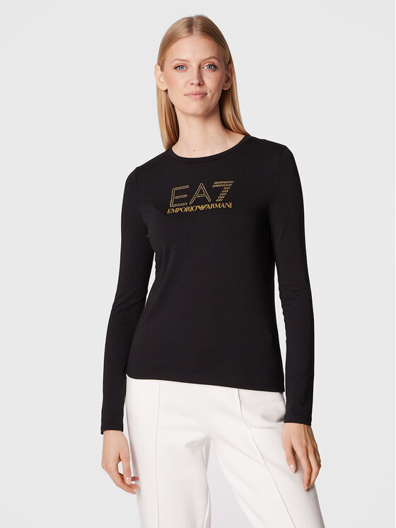 EA7 Emporio Armani EA7 Emporio Armani Bluza 8NTT51 TJDQZ 1200 Črna Regular Fit