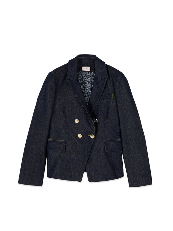 Oltre Oltre Marynarka R408R002449N034 Niebieski Slim Fit