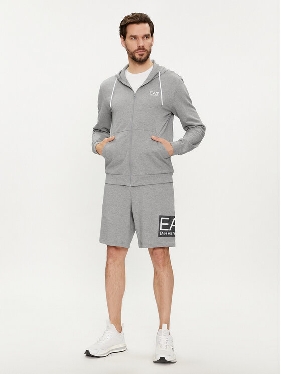 EA7 Emporio Armani EA7 Emporio Armani Суитшърт 3DPM53 PJ05Z 3905 Сив Regular Fit