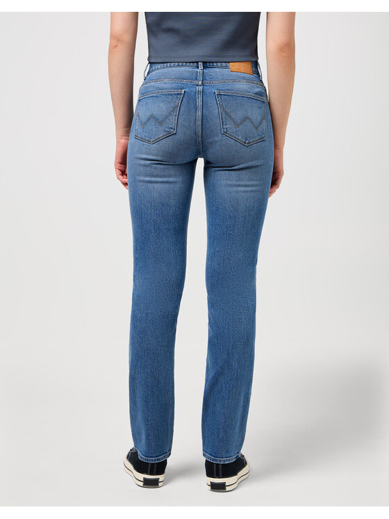 Wrangler Wrangler Jeansy STRAIGHT Niebieski Straight Leg