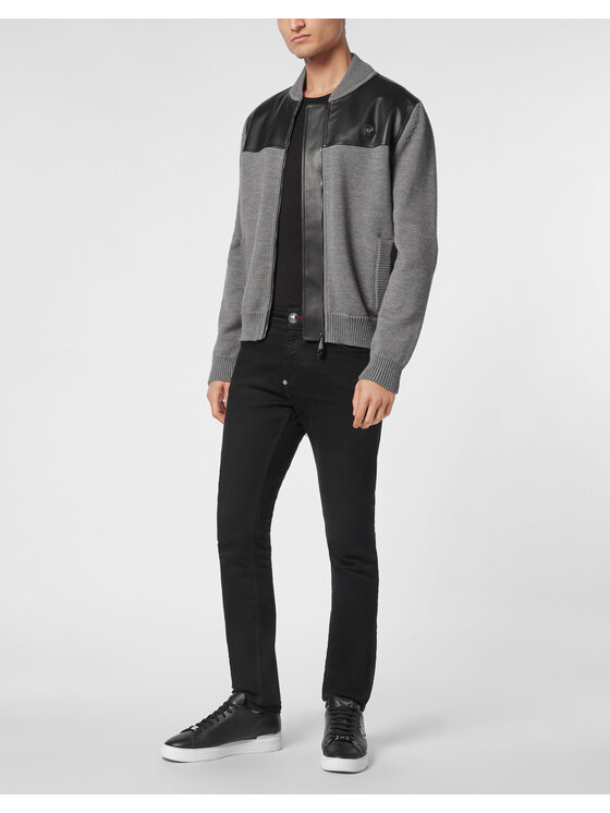 PHILIPP PLEIN PHILIPP PLEIN Bomber 19837 Nero Regular Fit