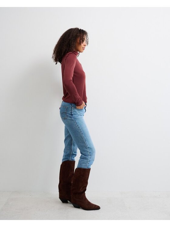 Le Songe Le Songe Longsleeve NUBI Brązowy Basic Fit