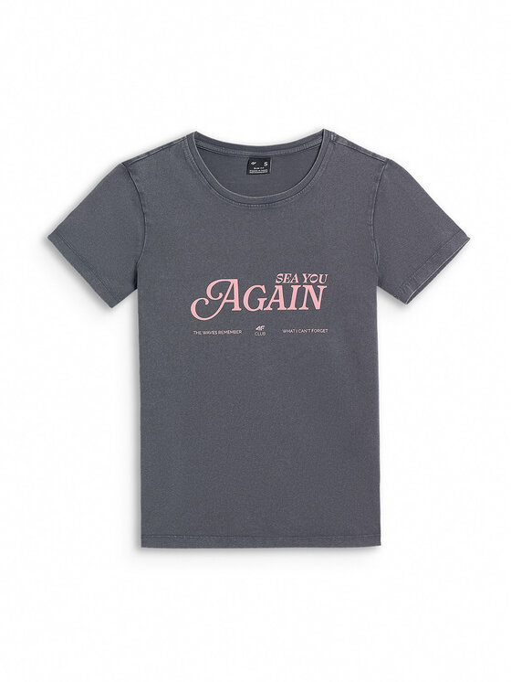4F 4F T-Shirt APRES SEA Szary Slim Fit