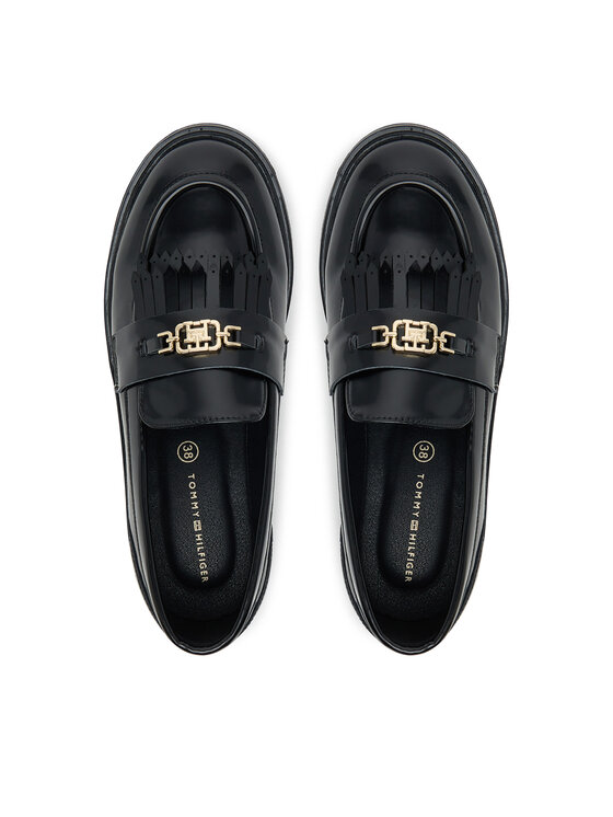 Tommy Hilfiger Tommy Hilfiger Półbuty Low Cut Shoe T3A4-34011-1453 D Czarny