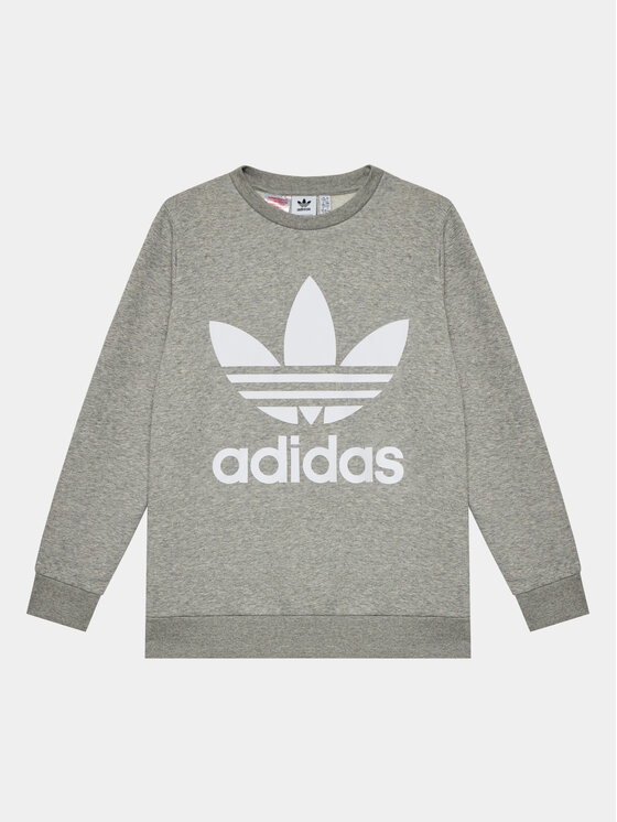 Gyerek Pulóver adidas, Méret: 176 - 15/16Y, Szürke, Trefoil GD2709