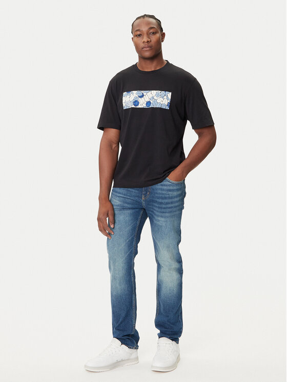HUGO HUGO Tricou Nurix 50545128 Negru Regular Fit