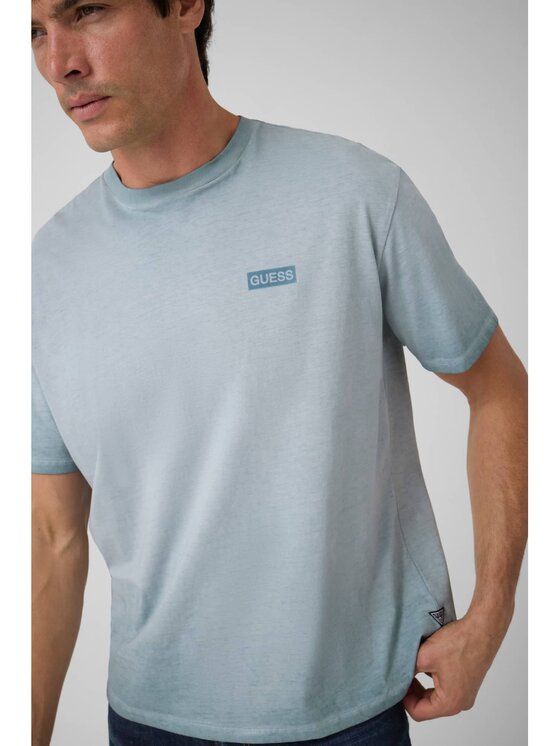 Guess Guess T-Shirt 184006 Modrá Classic Fit