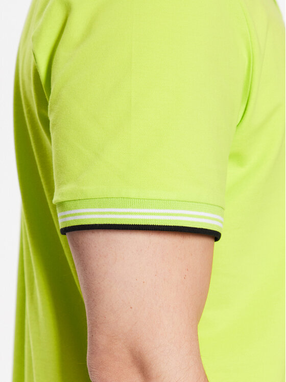 BOSS Boss Polo Paul Curved 50469245 Verde Slim Fit