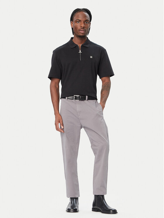 HUGO HUGO Polokošeľa Derypolo 50567930 Čierna Regular Fit