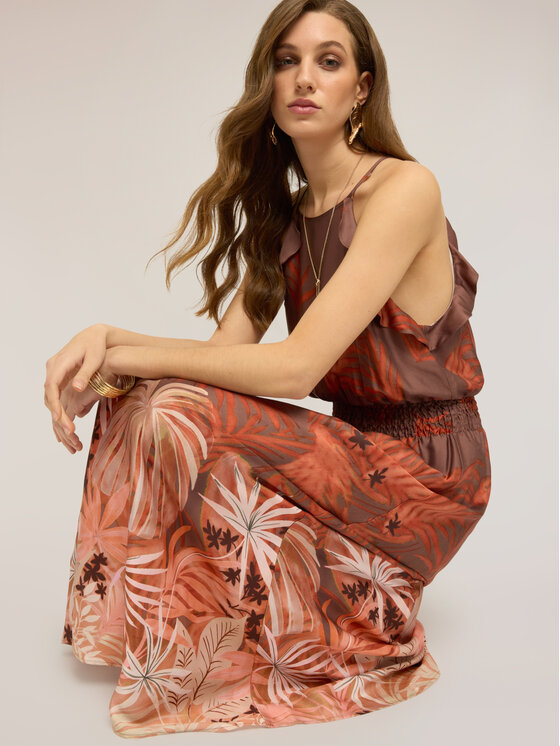 Motivi Motivi Vestito da giorno 701GQ103708N0S7 Arancione Regular Fit