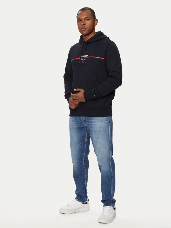 Tommy Hilfiger Tommy Hilfiger Bluză MW0MW35556 Bleumarin Regular Fit