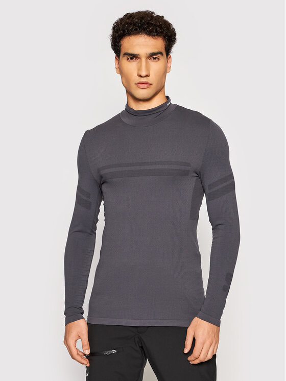 Salomon Salomon Тениска от техническо трико Essential Warm LC1621200 Сив Slim Fit
