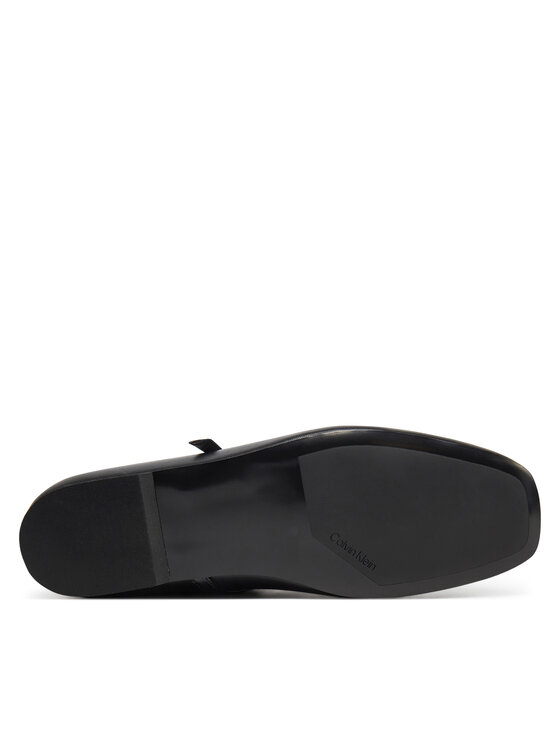 Calvin Klein Calvin Klein Baleríny Ballerina New Buckle - Lth HW0HW02483 Černá
