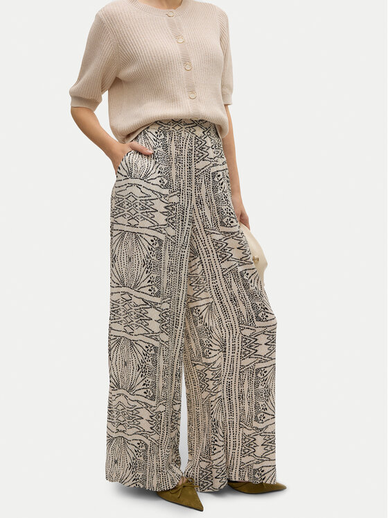 Vero Moda Vero Moda Palazzo nadrágok Menny 10282478 Bézs Wide Leg