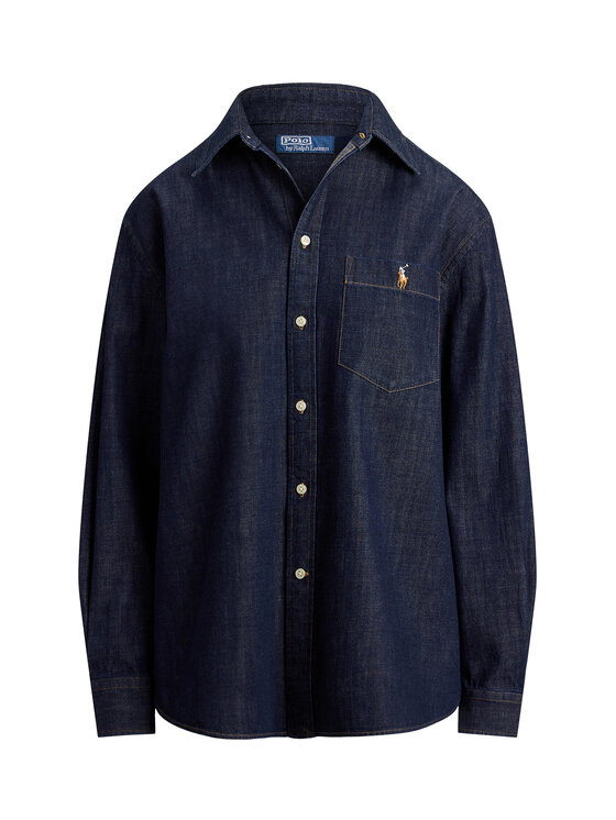 Polo Ralph Lauren Polo Ralph Lauren džínová košile 211B17136001 Tmavomodrá Regular Fit