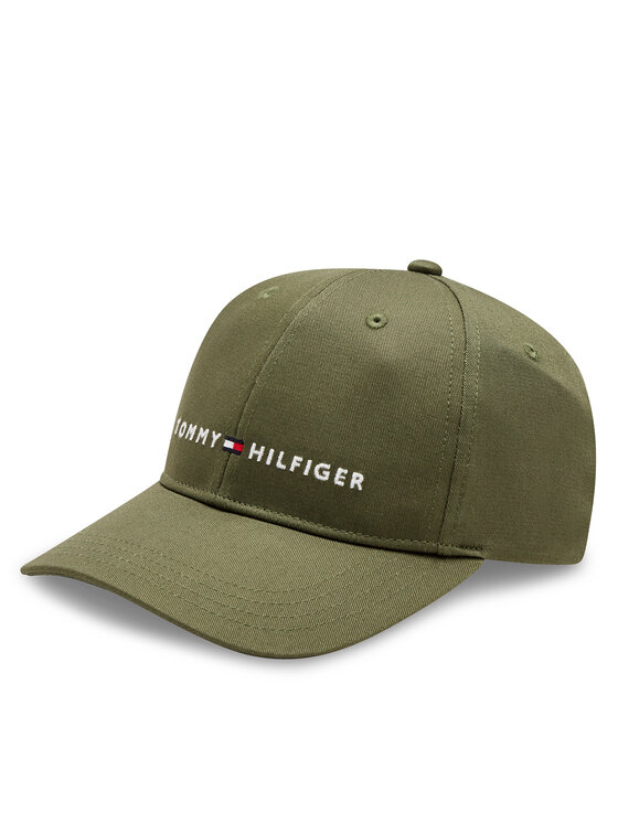 Tommy Hilfiger Tommy Hilfiger Kepurė su snapeliu Essential Cap AU0AU01667 Chaki