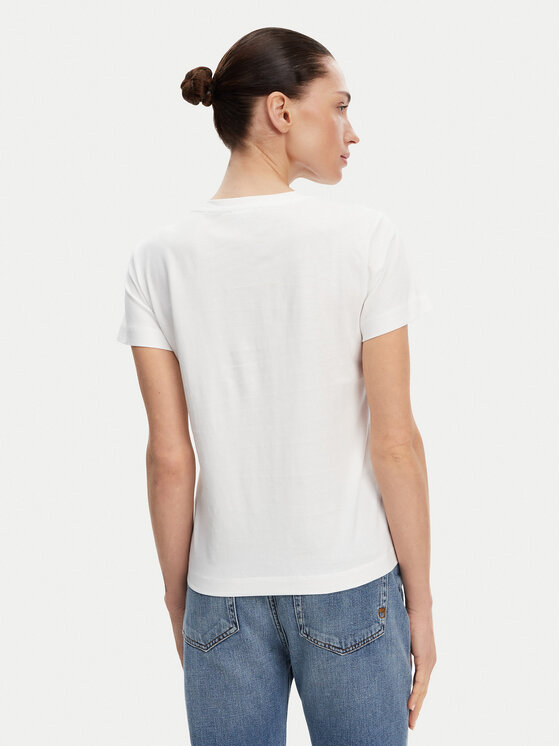 PINKO PINKO T-shirt Nambrone 103320 A2G7 Bianco Regular Fit