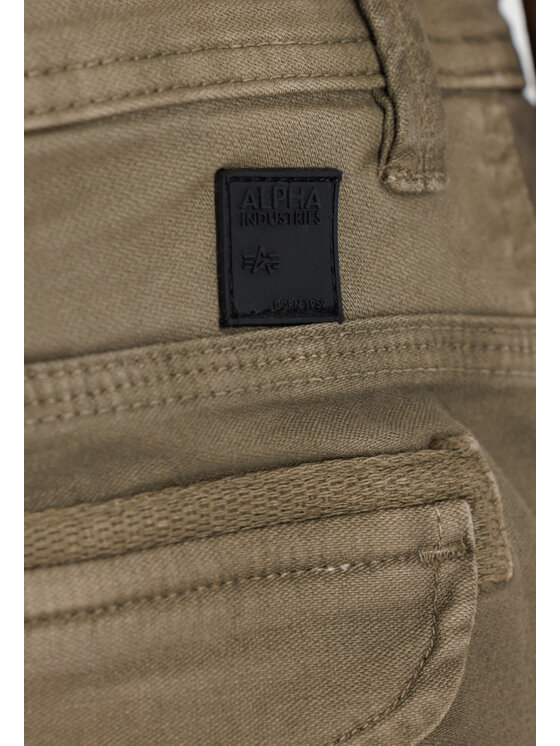 Alpha Industries Alpha Industries Spodnie materiałowe AI.128202-183-31 Khaki Slim Tapered Fit