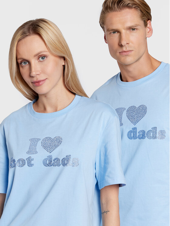 2005 2005 T-Shirt Unisex Hot Dads Modrá Regular Fit