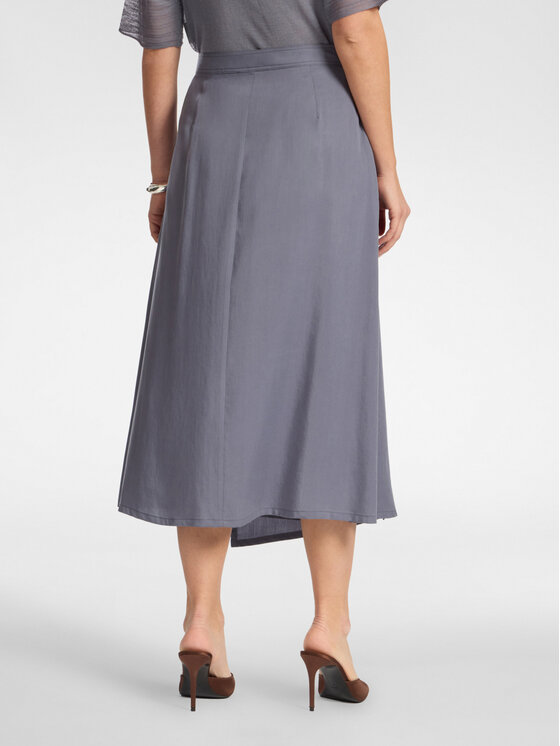 Elena Mirò Elena Mirò Spódnica midi 1060P000080N013 Szary Regular Fit