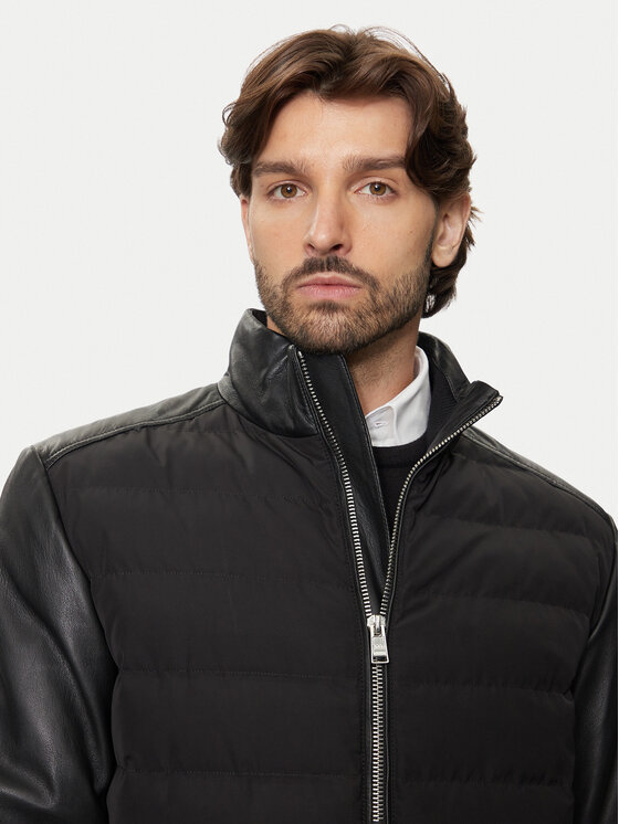 BOSS BOSS Lederjacke C-Mersino 50518724 Schwarz Regular Fit