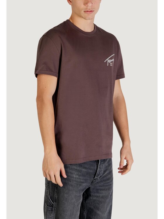 Tommy Jeans Tommy Jeans T-Shirt DM0DM22320 Καφέ Casual Fit