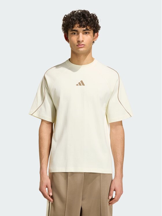 adidas adidas T-Shirt Stadium Tee Beżowy Regular Fit