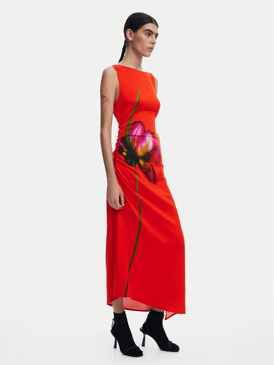 Desigual Desigual Každodenní šaty Reims 25SWVW07 Červená Regular Fit