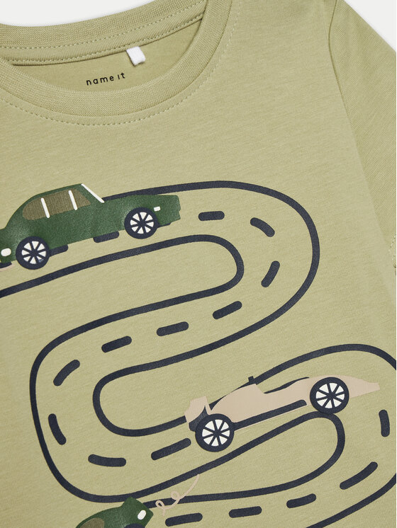 NAME IT NAME IT Tricou Borris 13238894 Verde Regular Fit