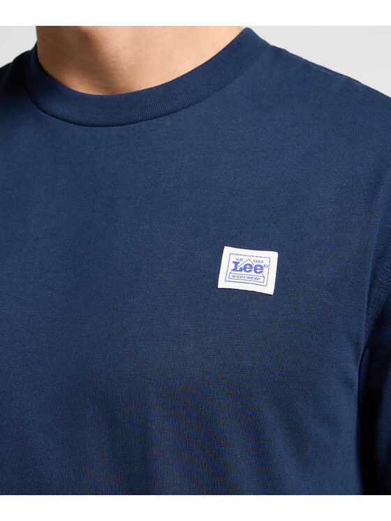 Lee Lee T-Shirt 112364584 Granatowy Relaxed Fit