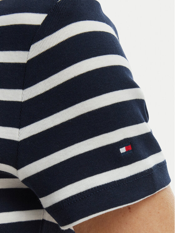 Tommy Hilfiger Tommy Hilfiger Tricou WW0WW49250 Bleumarin Slim Fit
