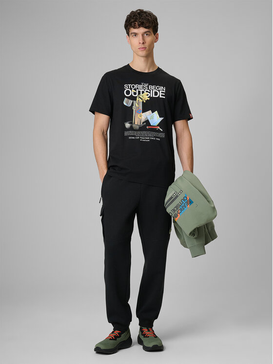 4F 4F T-Shirt NATURE’S TRAIL Czarny Regular Fit