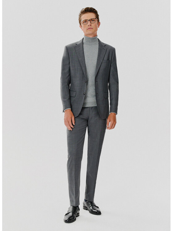 Pako Lorente Pako Lorente Marynarka P24WP-3G-007 Szary Super Slim Fit