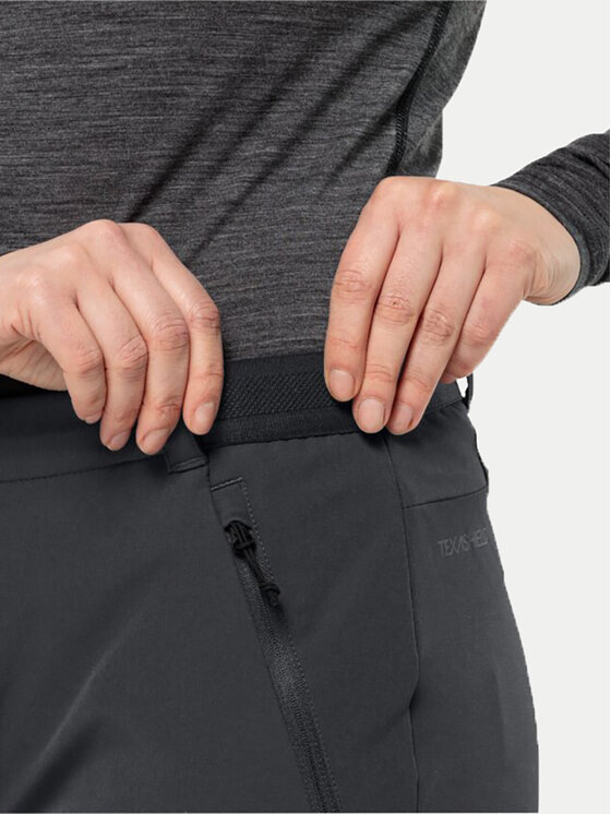 Jack Wolfskin Jack Wolfskin Pantaloni outdoor Geigelstein 1507731 Negru Regular Fit