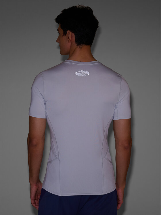4F 4F Koszulka techniczna BLAST Szary jasny Slim Fit