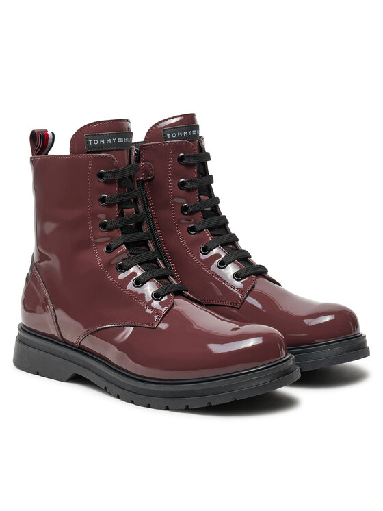 Tommy Hilfiger Tommy Hilfiger Ботильйони T4A5-33588-0775356 Бордовий