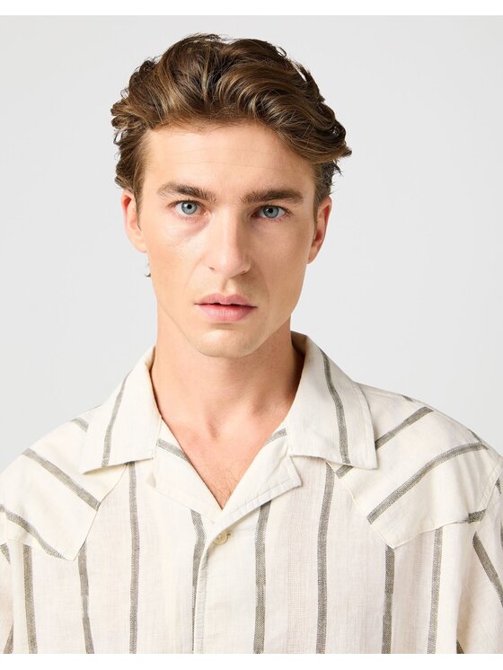 Wrangler Wrangler Camicia 112362750 Beige Relaxed Fit