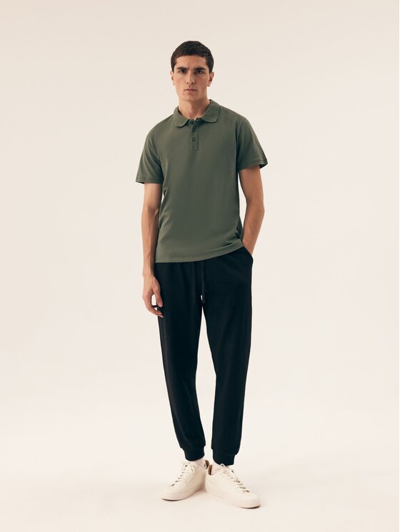 Henderson Henderson Polo 43025 Khaki Regular Fit