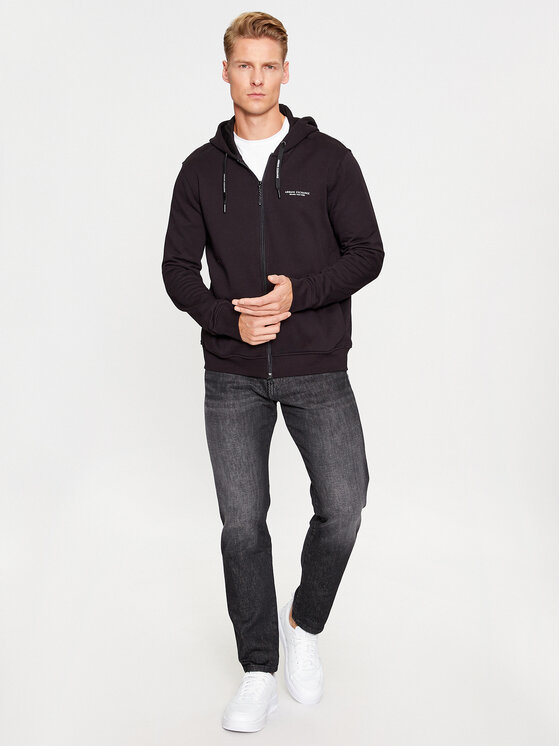 Armani Exchange Armani Exchange Mikina 8NZM95 ZJKRZ 1200 Černá Regular Fit