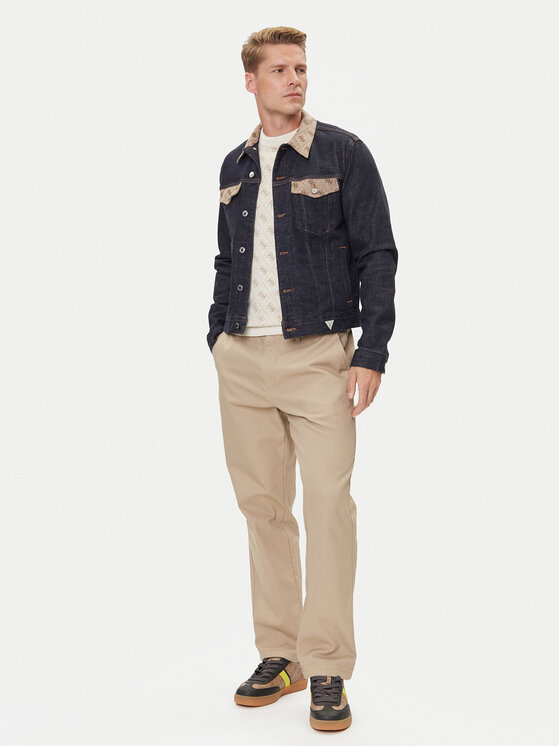 Guess Guess Μπουφάν μεταβατικό 177333 Μπλε Classic Fit