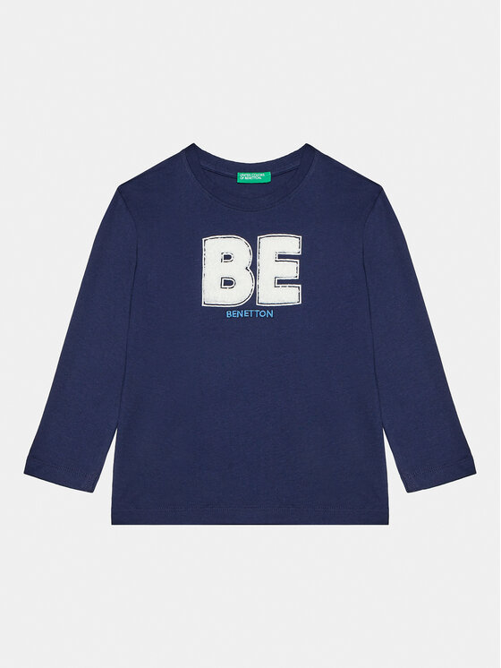 United Colors Of Benetton Bluză 3ATNG10B9 Bleumarin Regular Fit