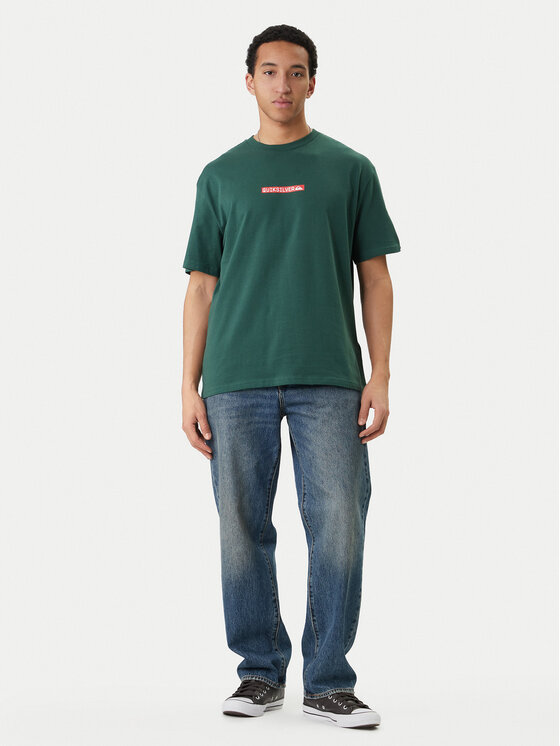 Quiksilver Quiksilver Póló Dna Clicker EQYZT08207 Zöld Regular Fit