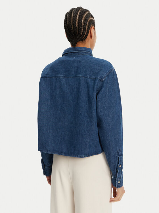 Calvin Klein Jeans Calvin Klein Jeans džínsová košeľa J20J225518 Tmavomodrá Relaxed Fit