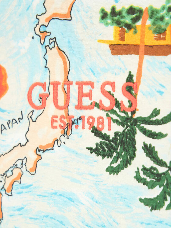 Guess Guess T-Shirt L6GI14 K8HM4 Kolorowy Relaxed Fit
