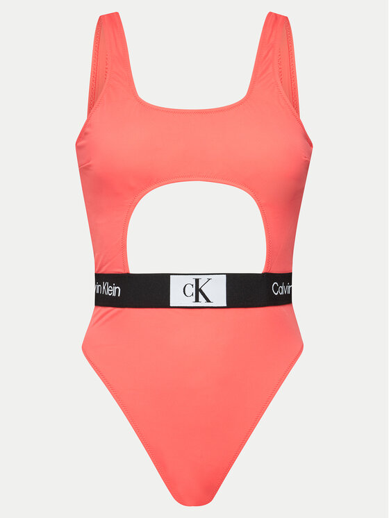 Calvin Klein Swimwear Calvin Klein Swimwear Strój kąpielowy KW0KW02357 Koralowy