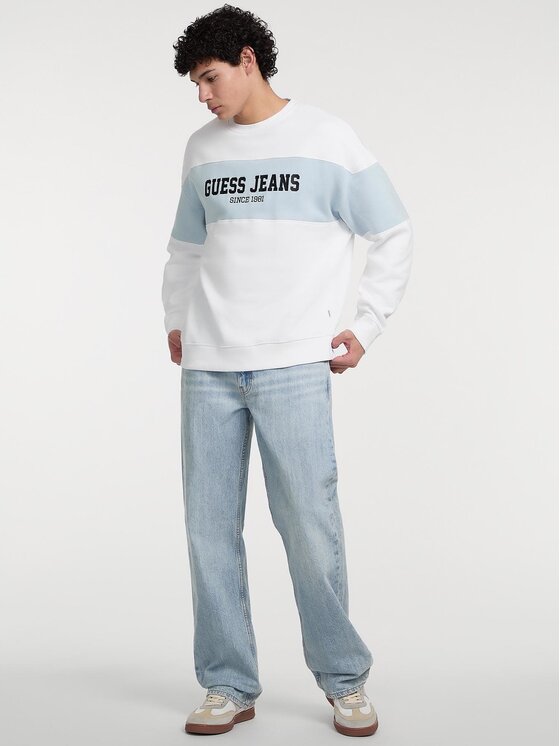 Guess Guess Bluza 168465 Błękitny Classic Fit