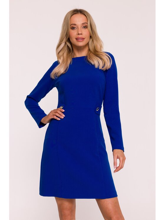 Stylove Stylove Sukienka wieczorowa S419 Niebieski A-Line Fit