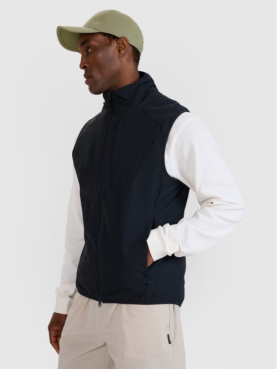 4F 4F Bezrękawnik 4FWSS25TVJAM194-20S Czarny Regular Fit