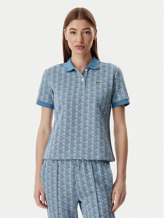 Lacoste Tricou polo DF3364 Albastru Slim Fit